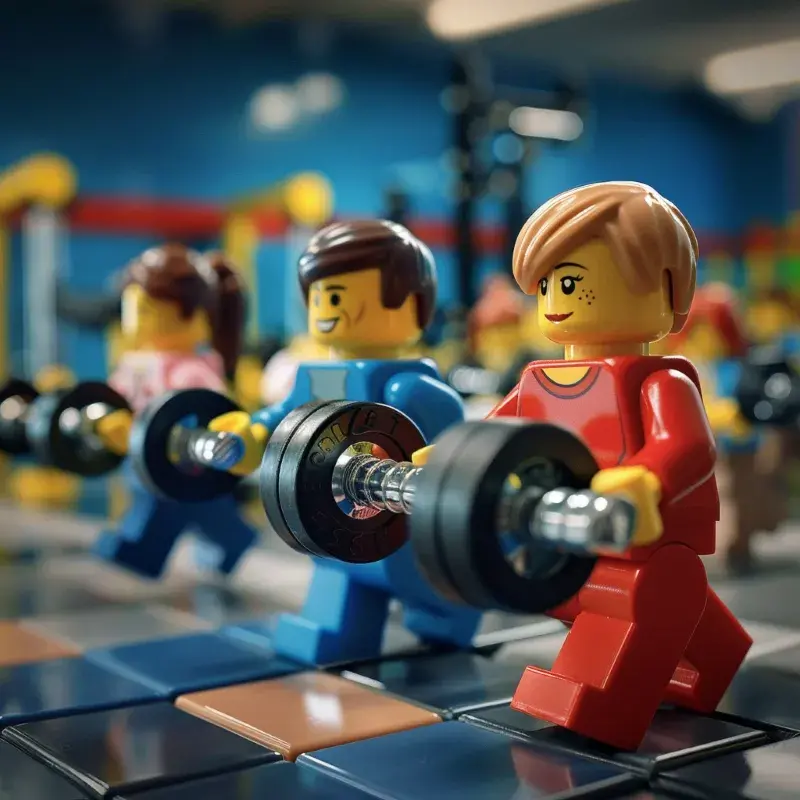 LEGO siłownia: Zbuduj swoje centrum fitness z klocków